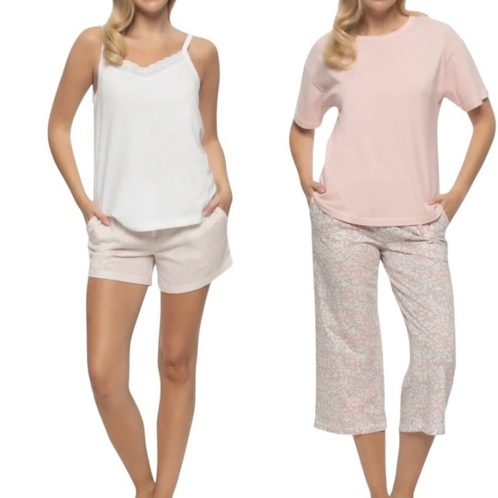 Felina White and Pink Pajama Set - NWT